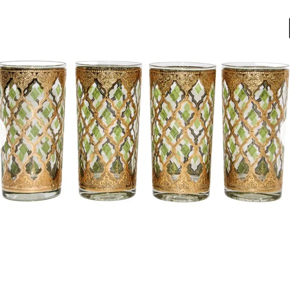 Vintage Other - Vintage Culver Highball Glasses 24 Karat Gold Valencia Design